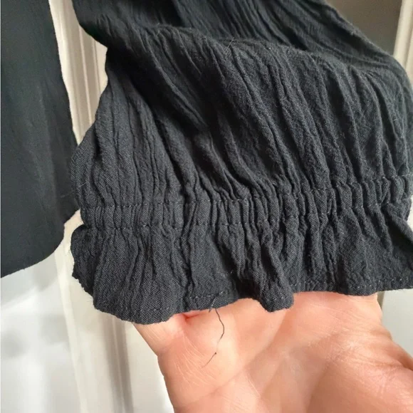 American Eagle Black Lace Blouse Size XL - Picture 5 of 12